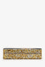 Edie Parker Gold/Black Animal Print Acrylic Minaudière