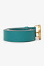 Gucci Blue Leather GG Marmont Belt