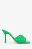 Bottega Veneta Green Padded Intrecciato Heeled Sandal Size 41