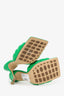 Bottega Veneta Green Padded Intrecciato Heeled Sandal Size 41