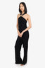 Emilio Pucci Black Criss Cross Draped Jumpsuit Size 36