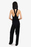 Emilio Pucci Black Criss Cross Draped Jumpsuit Size 36