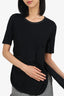 3.1 Phillip Lim Black Ribbed Belt T-Shirt Size M