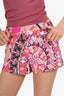 Emilio Pucci Pink/Orange Printed Mini Shorts Size 8