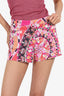 Emilio Pucci Pink/Orange Printed Mini Shorts Size 8