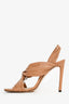 Jimmy Choo Brown Leather Knot Slingback Heels Size 35