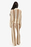 Lovers + Friends Cream/Taupe Crochet Trousers Size S