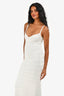 LPA White Knit Sleeveless Maxi Dress Size XS