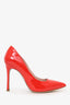 Miu Miu Red Patent Leather Pointed Toe Heels Size 36