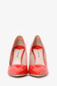 Miu Miu Red Patent Leather Pointed Toe Heels Size 36