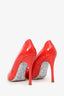 Miu Miu Red Patent Leather Pointed Toe Heels Size 36