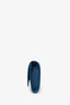 Saint Laurent Blue Leather Navy Blue Glazed Leather Belle De Jour Flap Clutch
