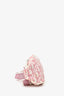 Christian Dior 2004 Rose Clair Logo Print Nylon No. 2 Girly Waist Belt Bag