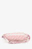 Christian Dior 2004 Rose Clair Logo Print Nylon No. 2 Girly Waist Belt Bag