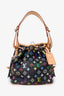 Louis Vuitton 2010 Black Multicolour Monogram Petit Noé Bucket Bag