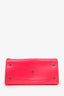 Saint Laurent Hot Pink Leather Small Sac De Jour with Strap