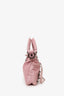 Balenciaga Pink Lizard Embossed Leather Motocross Classic City