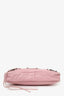 Balenciaga Pink Lizard Embossed Leather Motocross Classic City