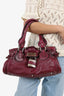 Chloe Burgundy Leather Medium Paddington Satchel