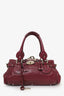 Chloe Burgundy Leather Medium Paddington Satchel