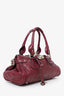 Chloe Burgundy Leather Medium Paddington Satchel