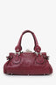Chloe Burgundy Leather Medium Paddington Satchel