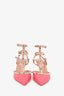 Valentino Pink Leather Rockstud Heels Size 38
