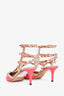 Valentino Pink Leather Rockstud Heels Size 38