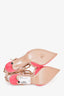 Valentino Pink Leather Rockstud Heels Size 38