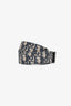 Christian Dior Navy Oblique Canvas GHW Belt Size 90
