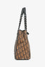 Christian Dior 2006 Brown Coated Canvas/Leather Trim Oblique Shoulder Bag (As Is)