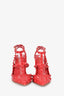 Valentino Red Leather Rockstud Rouge Heels Size 38.5