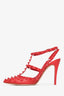 Valentino Red Leather Rockstud Rouge Heels Size 38.5