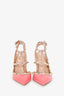 Valentino Pink Patent Leather Rockstud Heels Size 38.5 (As Is)