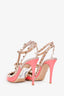 Valentino Pink Patent Leather Rockstud Heels Size 38.5 (As Is)