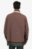 Sacai Brown/Green Plaid Layered Zip-up Jacket Size 4 Mens