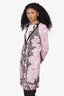Etro Black/Pink/White Silk Paisley Print Blazer Dress Size 40