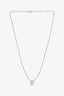Boucheron White Gold Aquaprase and Diamond Serpent Bohème Pendant Necklace XS Motif