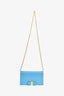 Salvatore Ferragamo Bright Blue Vera Bow Wallet On Chain