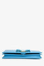 Salvatore Ferragamo Bright Blue Vera Bow Wallet On Chain