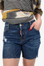 DSquared2 Blue Denim Cut-Off Shorts Size 42