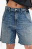 Nili Lotan Blue Denim Long Cut-Off Shorts Size 25