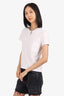 Hermès White Embroidered Pocket T-Shirt Size 38