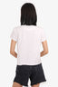 Hermès White Embroidered Pocket T-Shirt Size 38