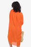 Acne Orange Long Sleeve Shirt Dress Size 36