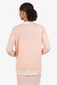 Sonia Rykiel Pink/White Safe Pin Cardigan Estimated Size M