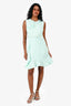 Giambattista Valli Mint Green Ruffle Sleeveless Dress Size S