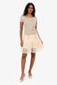 Pre-Loved Chanel™ 2013 Pre-Fall Peach Pink Silk Lace Shorts
