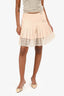Pre-Loved Chanel™ 2013 Pre-Fall Peach Pink Silk Lace Shorts
