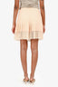 Pre-Loved Chanel™ 2013 Pre-Fall Peach Pink Silk Lace Shorts